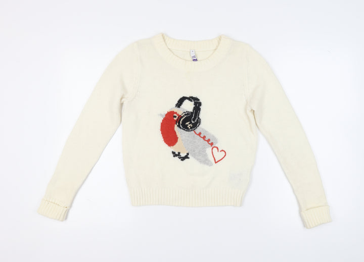 Henry Holland Ivory Women's Pullover Jumper Size 8