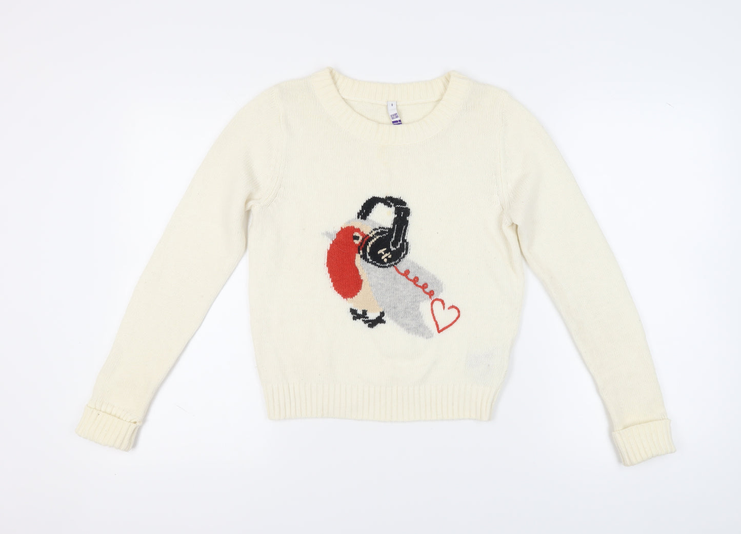 Henry Holland Ivory Women's Pullover Jumper Size 8