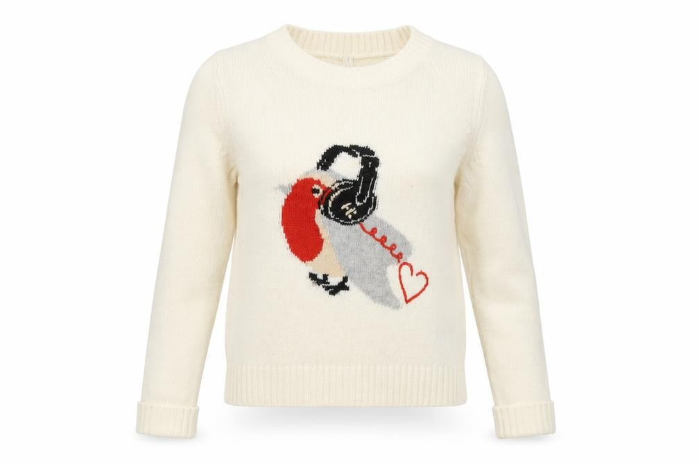 Front view of Henry Holland Ivory Women's jumper, size 8