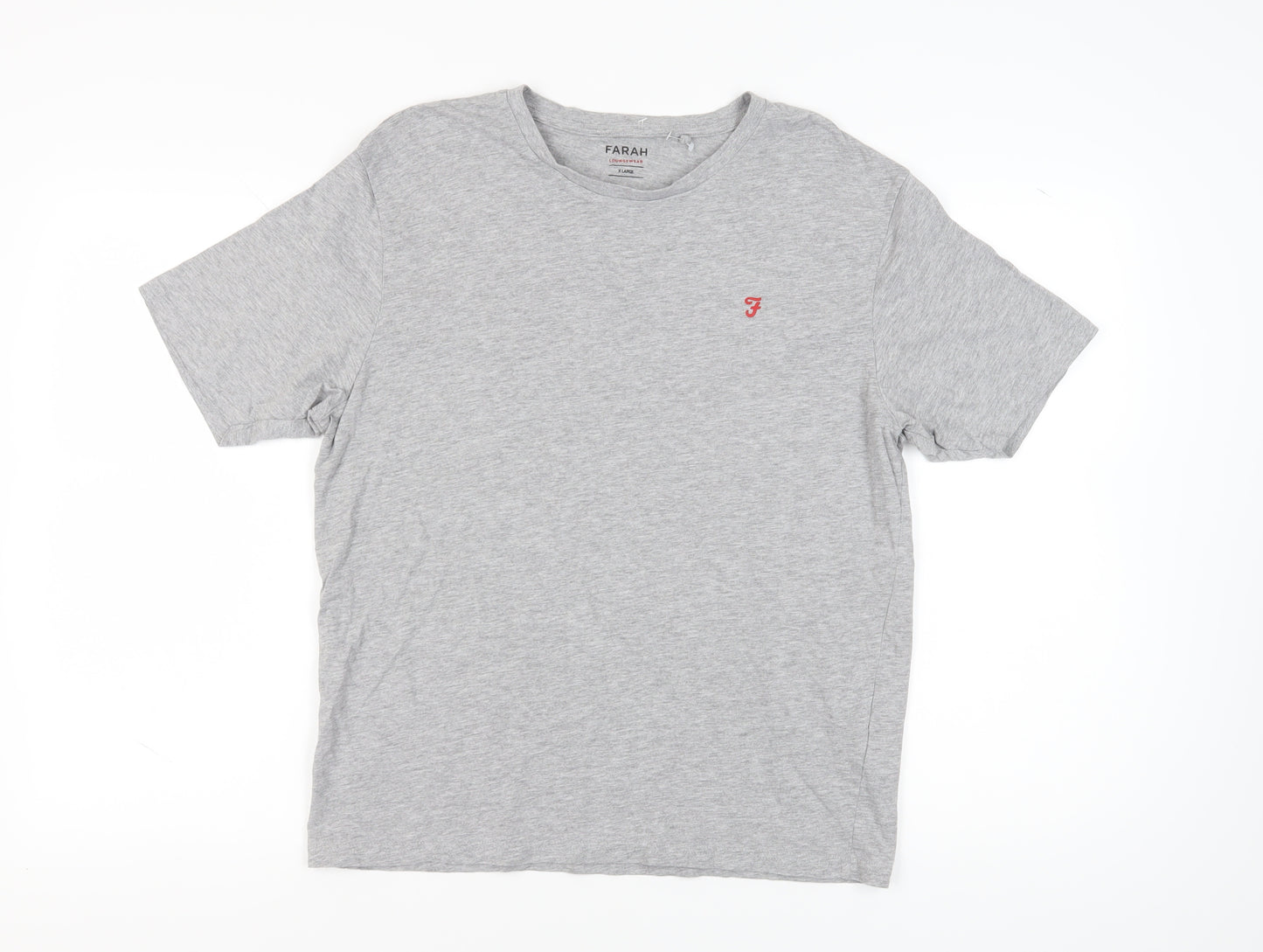 Farah Men's Grey XL Crew Neck T-Shirt