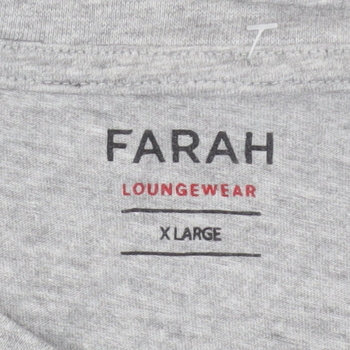 Farah Men's Grey XL Crew Neck T-Shirt