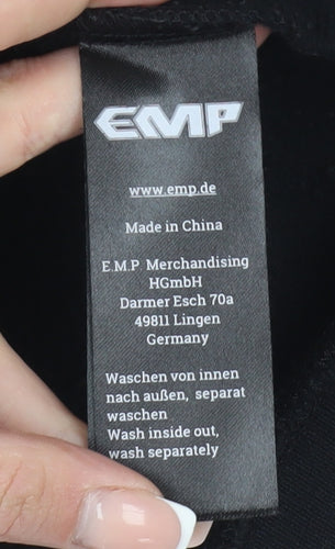 EMP Unisex Black Full Zip Sweatshirt 2XL Superhero