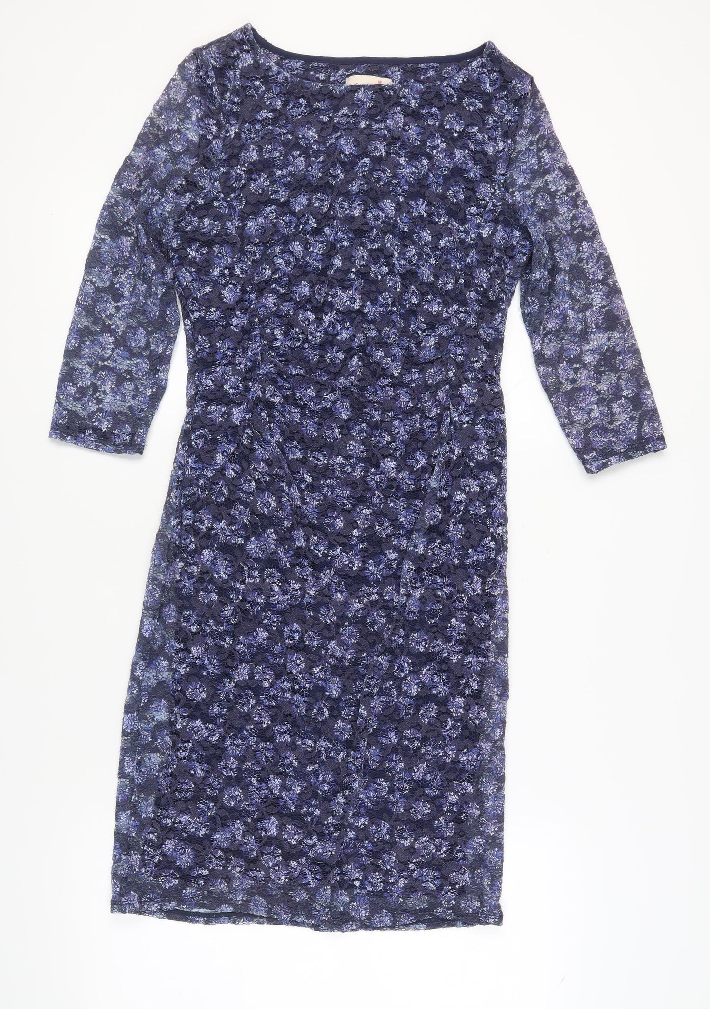 Marks and Spencer Women's Navy Floral Dress Size 12