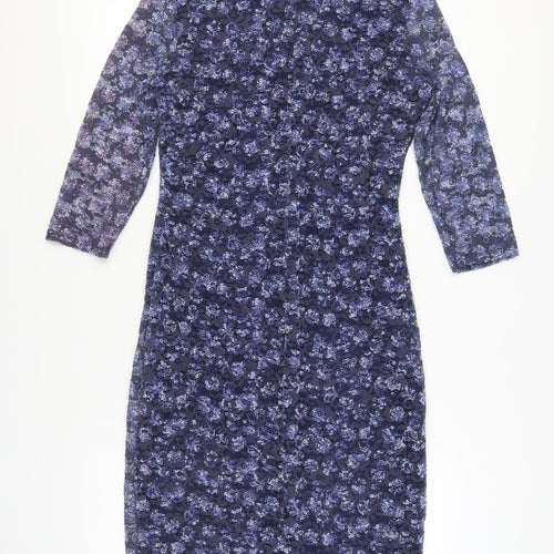 Marks and Spencer Women's Navy Floral Dress Size 12