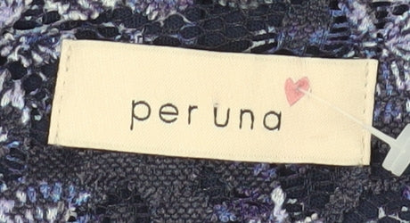 Marks and Spencer Women's Navy Floral Dress Size 12