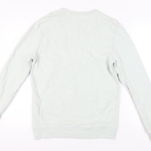 AllSaints Unisex White Pullover Sweatshirt - Small