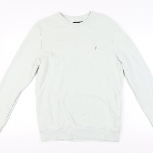 AllSaints Unisex White Pullover Sweatshirt - Small