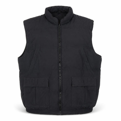 North by North Men's Black XL Puffer Waistcoat
