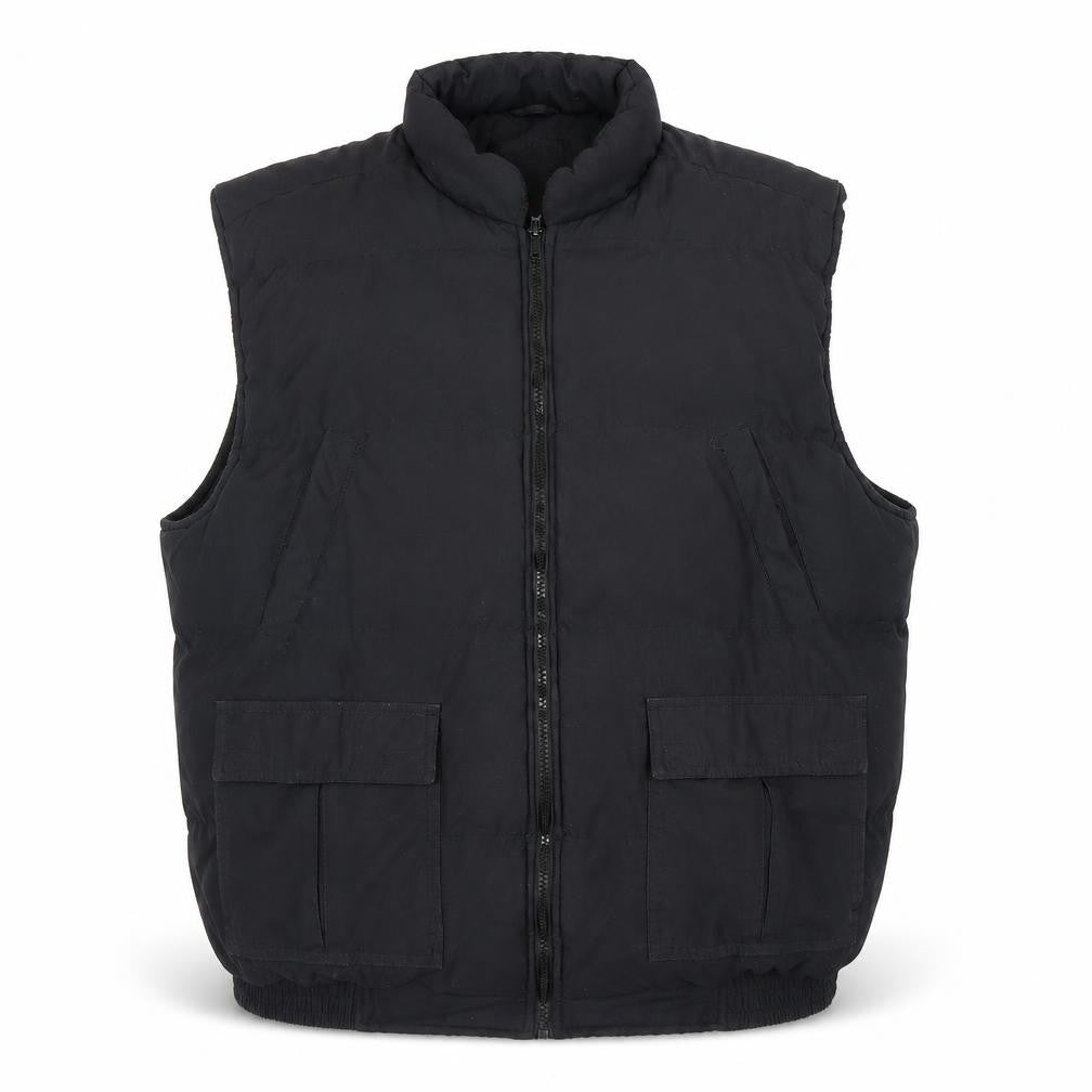 North by North Men's Black XL Puffer Waistcoat
