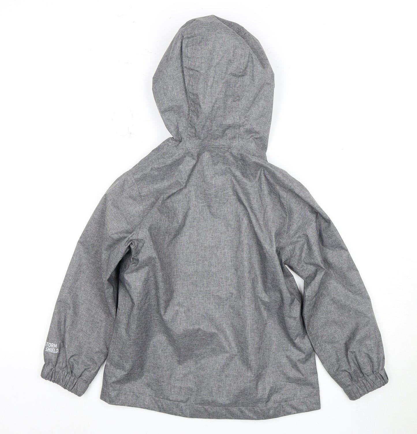 Peter Storm Boys' Grey Rain Coat 5-6 Years Waterproof Hooded
