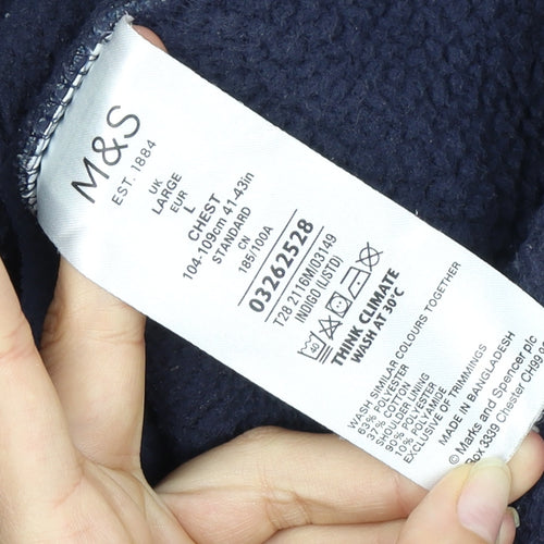 Marks and Spencer Men's Blue Basic Jacket L