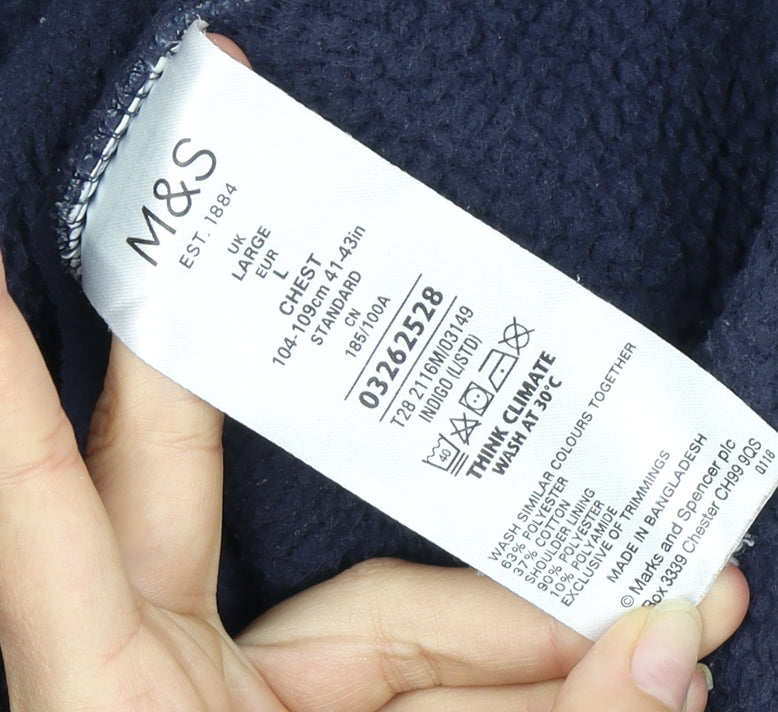 Marks and Spencer Men's Blue Basic Jacket L