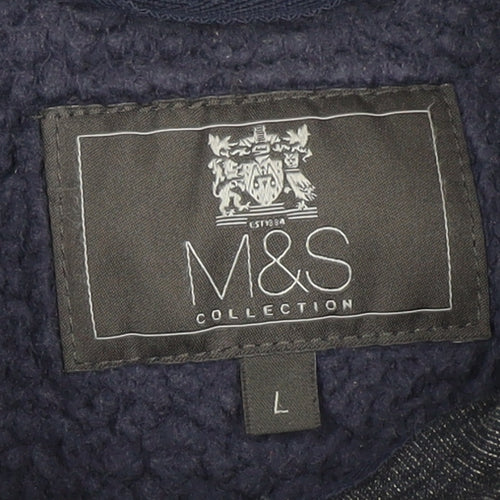 Marks and Spencer Men's Blue Basic Jacket L