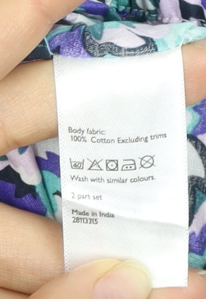 John Lewis Women's Multicoloured Cami Pyjama Set Size 12