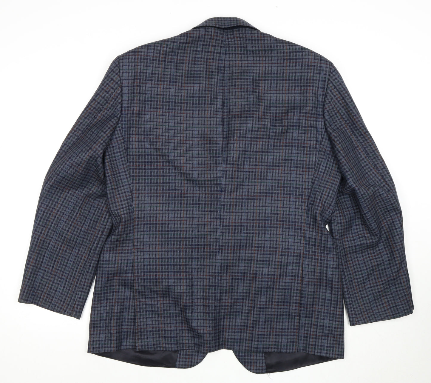 Marks and Spencer Men's Blue Checked Blazer 42S