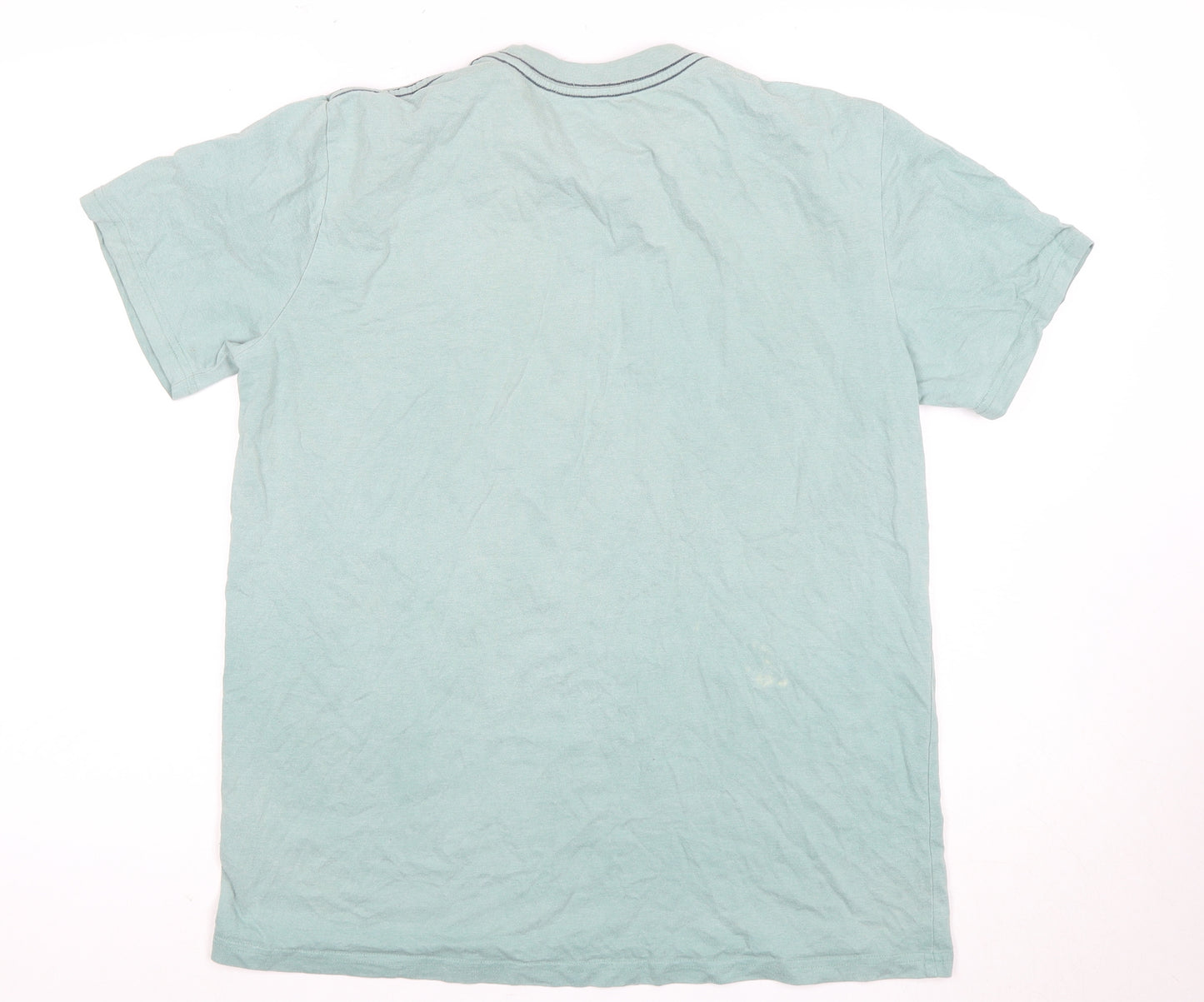 Weird Fish Men's Blue Graphic Print L T-Shirt