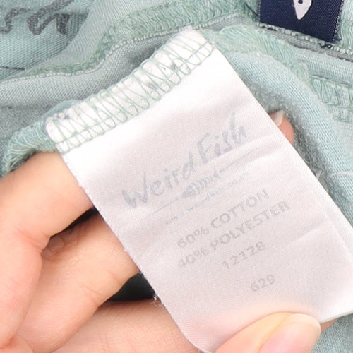 Weird Fish Men's Blue Graphic Print L T-Shirt