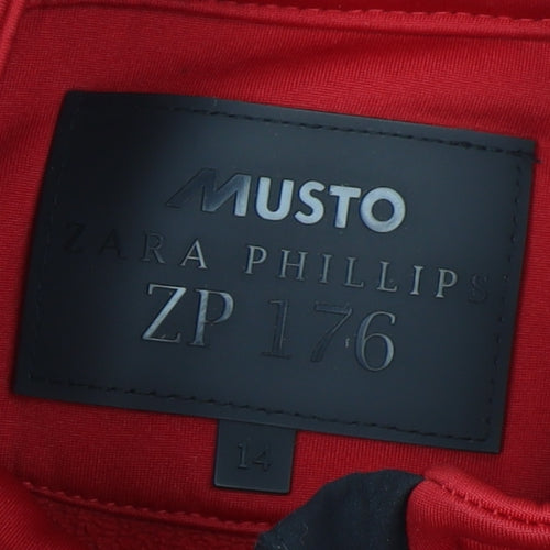 Musto Women's Red Pullover Sweatshirt Sz 14