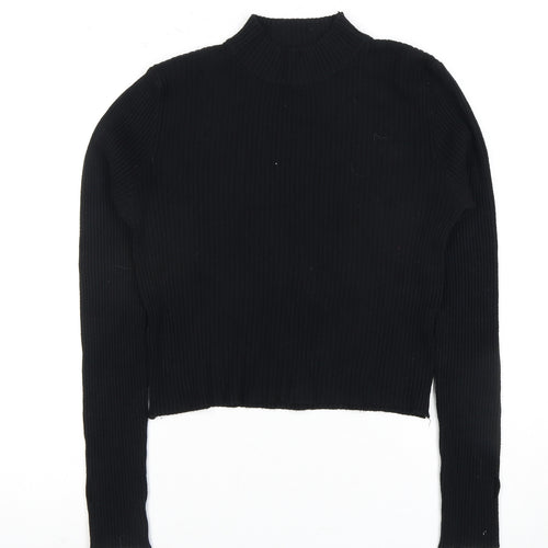 Pink Vanilla Women's Black Knit Jumper, Size L