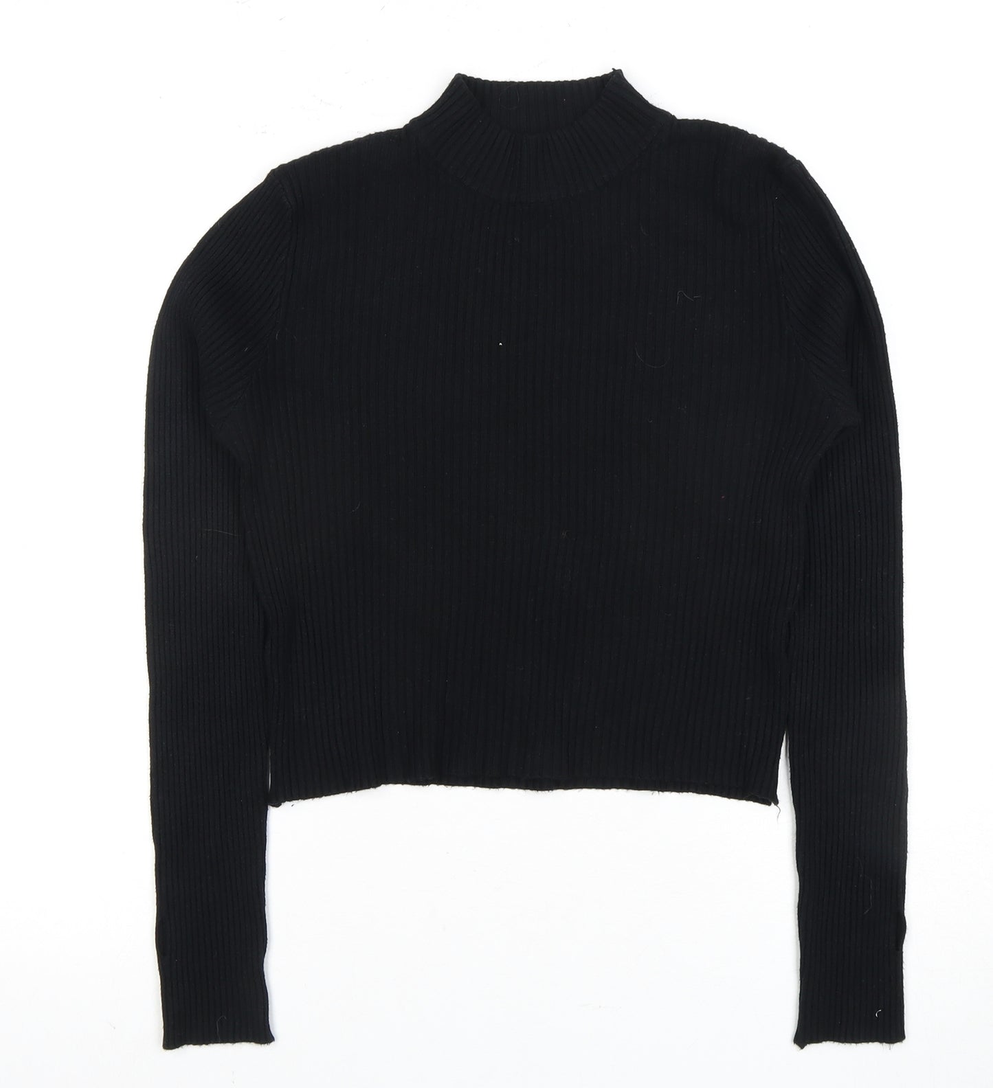 Pink Vanilla Women's Black Knit Jumper, Size L