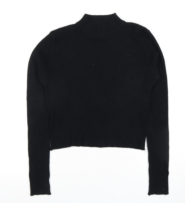 Pink Vanilla Women's Black Knit Jumper, Size L