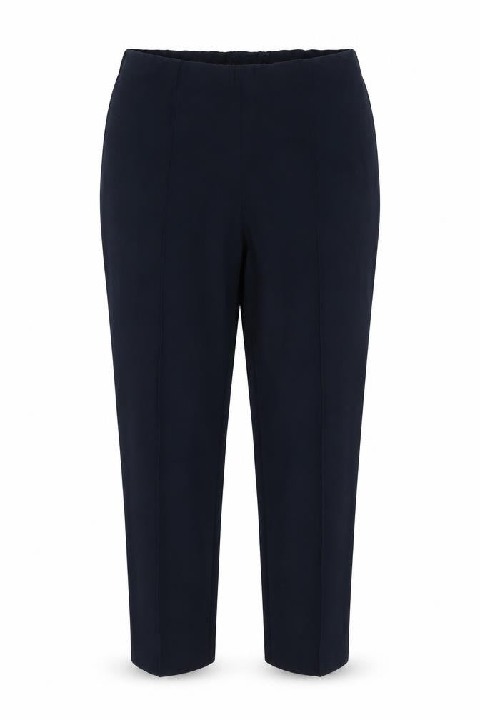 Front view of ISLE Essentials Women's Black Trousers, size 14, Regular