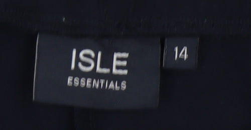 ISLE Essentials Women's Black Trousers Size 14 Regular