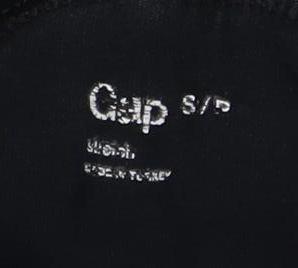 GAP Black Roll Neck Jersey Top Size S