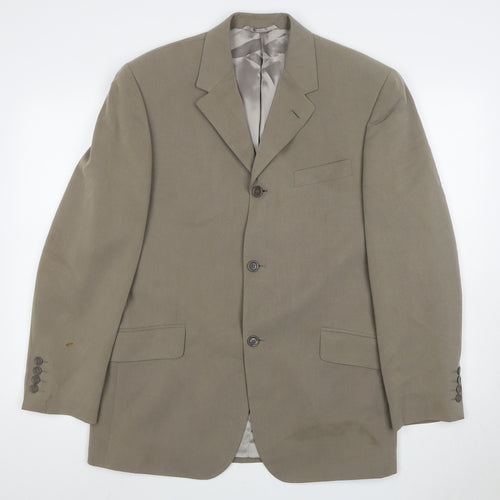 Remus Uomo Men's Beige Blazer Jacket Size 40R