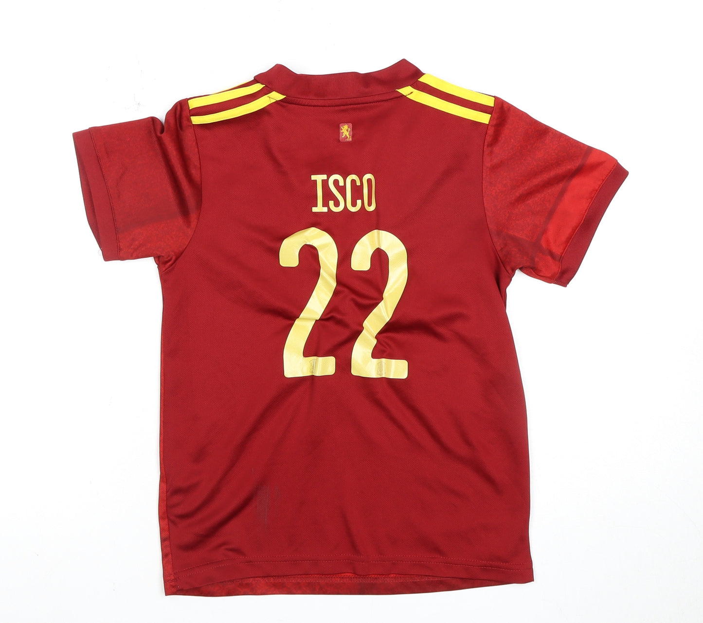 Adidas Boys Red Football Jersey, Size 12-13 Years