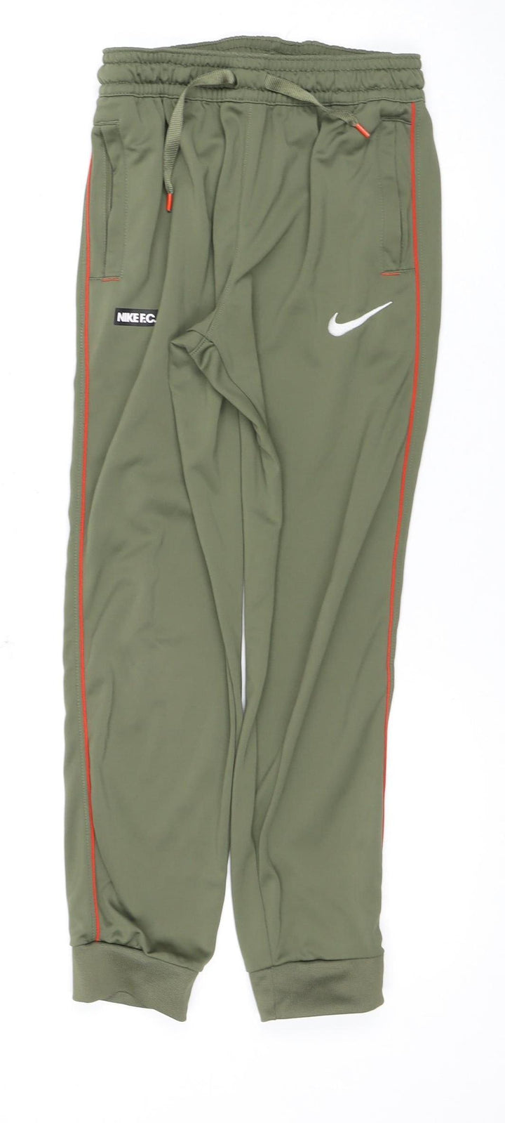Nike Boys Green Track Pants M Athletic Fit
