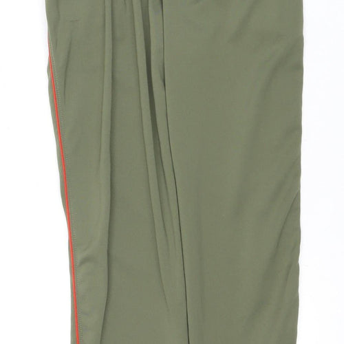 Nike Boys Green Track Pants M Athletic Fit