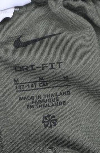 Nike Boys Green Track Pants M Athletic Fit