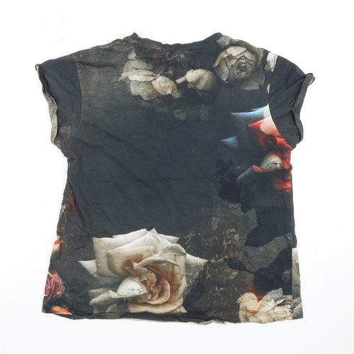 AllSaints Women's Multicoloured Floral T-Shirt Size 8