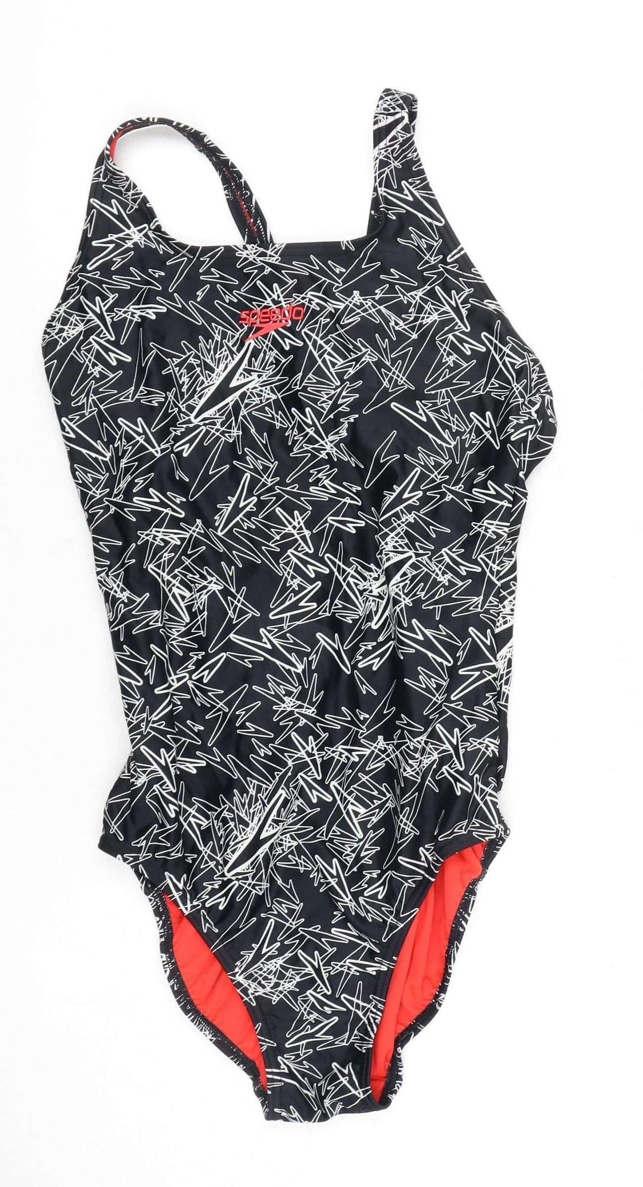 Speedo Women's Black One Piece Swimsuit Size 16