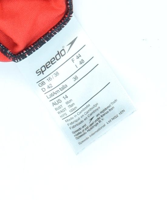 Speedo Women's Black One Piece Swimsuit Size 16