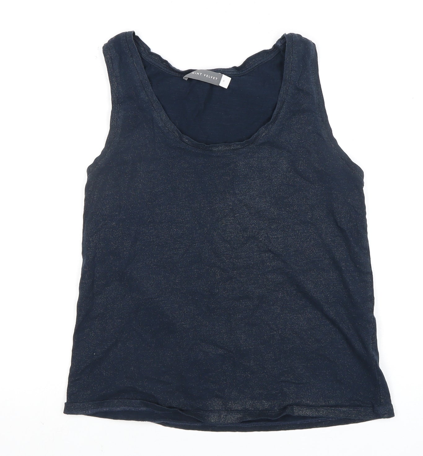 Mint Velvet Women's Blue Cotton Tank Top Size 8