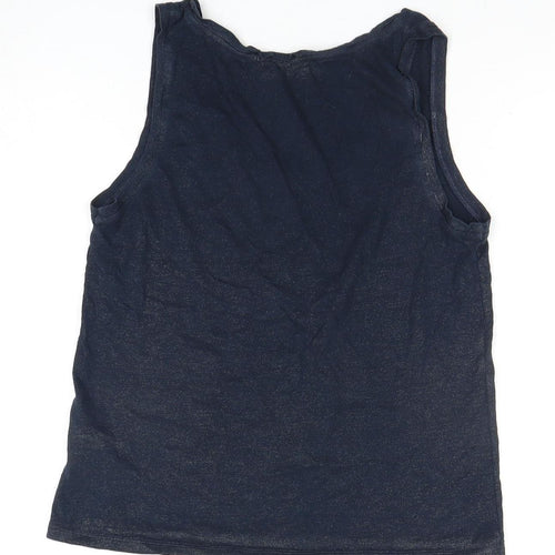 Mint Velvet Women's Blue Cotton Tank Top Size 8