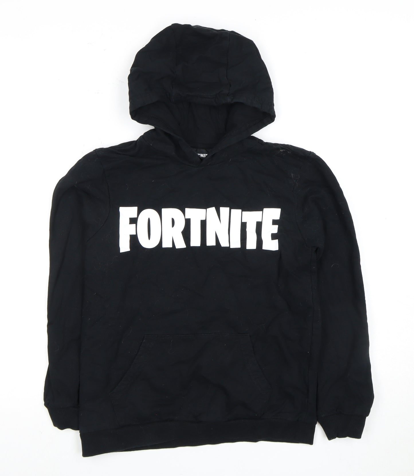 Fortnite Boys Black Hoodie 11 Years Pullover Hooded Top