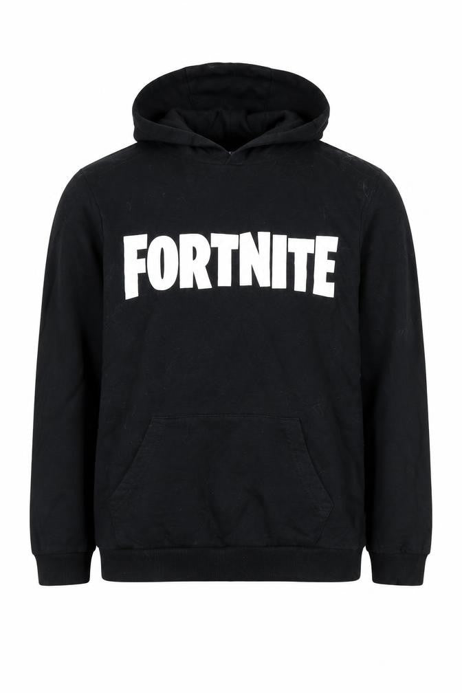 Fortnite Boys Black Hoodie 11 Years Pullover Hooded Top