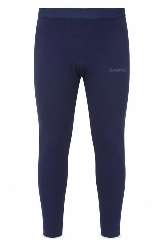 Front view of Campri Men's Blue Compression Leggings M