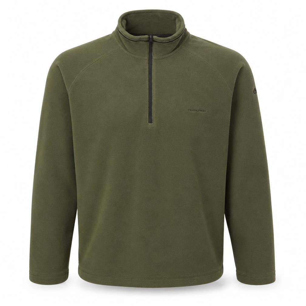 Front view of Craghoppers Men's Green Pullover Sweatshirt, size S