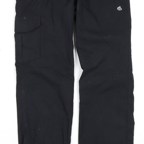 Craghoppers Women's Black Cargo Trousers, Size 8