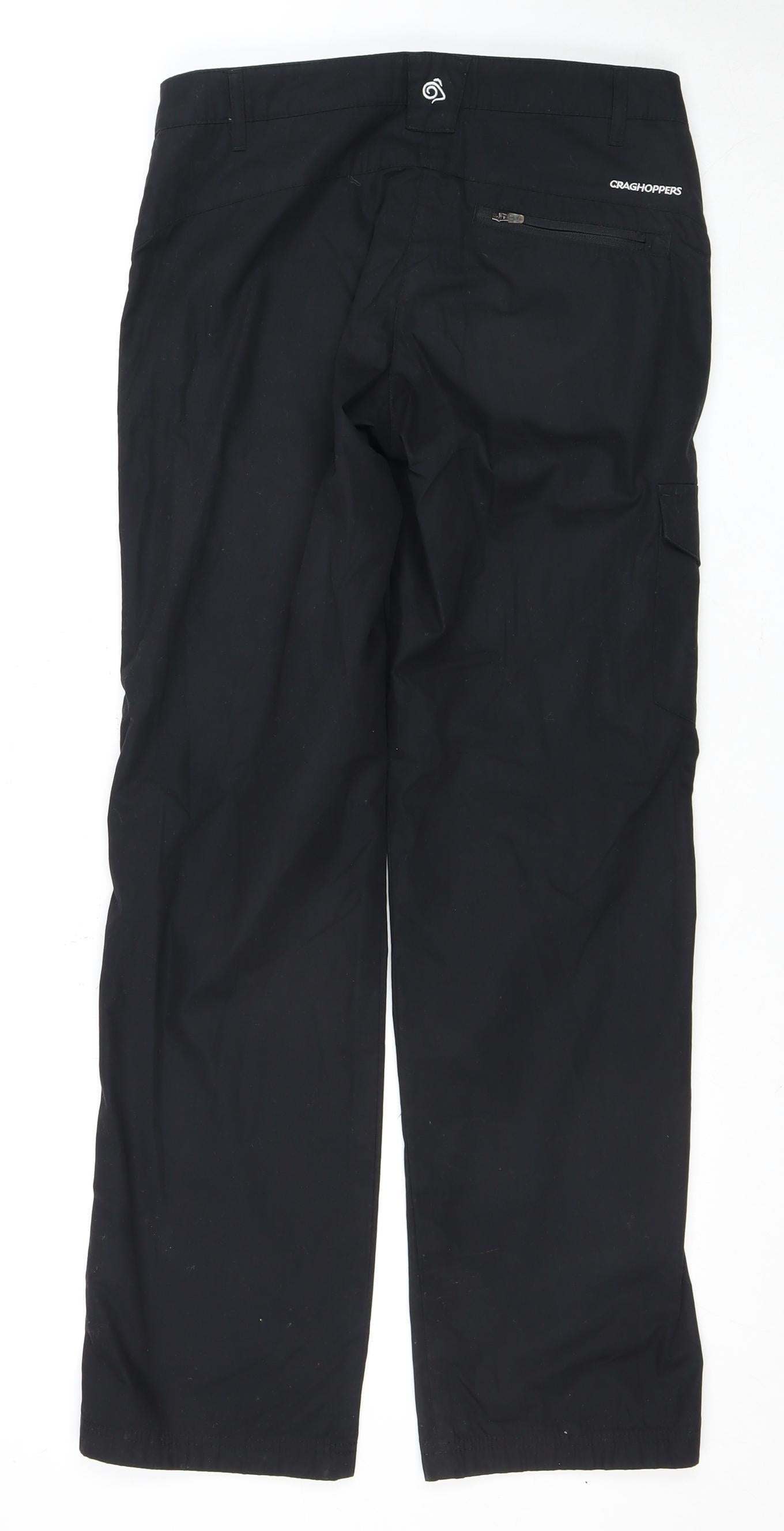 Craghoppers Women's Black Cargo Trousers, Size 8