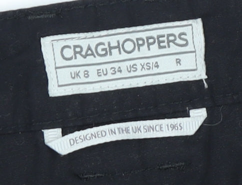 Craghoppers Women's Black Cargo Trousers, Size 8