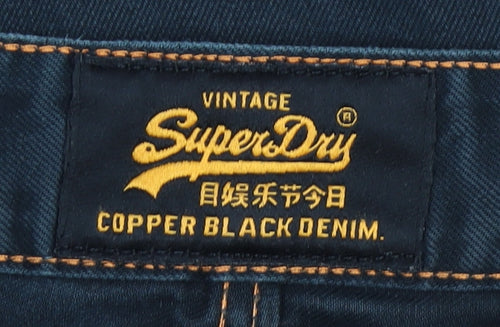 SuperDry Men's Black Straight Jeans 34W 32L