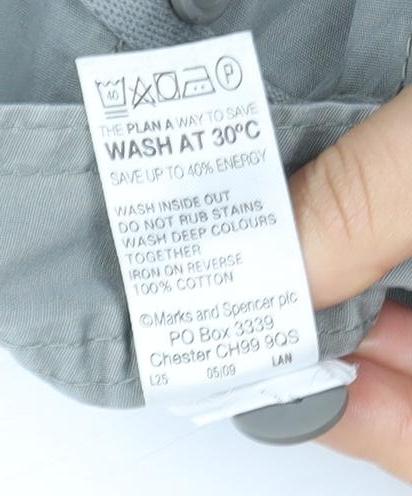 Marks and Spencer Women's Grey Cotton Skirt Size 12