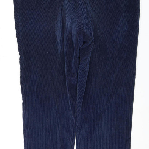 Harrods Men's Blue Corduroy Trousers, Size 58