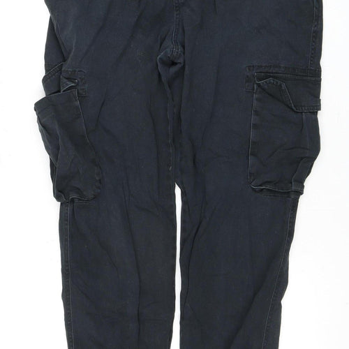 Pier One Black Cargo Trousers, Men's Size 36
