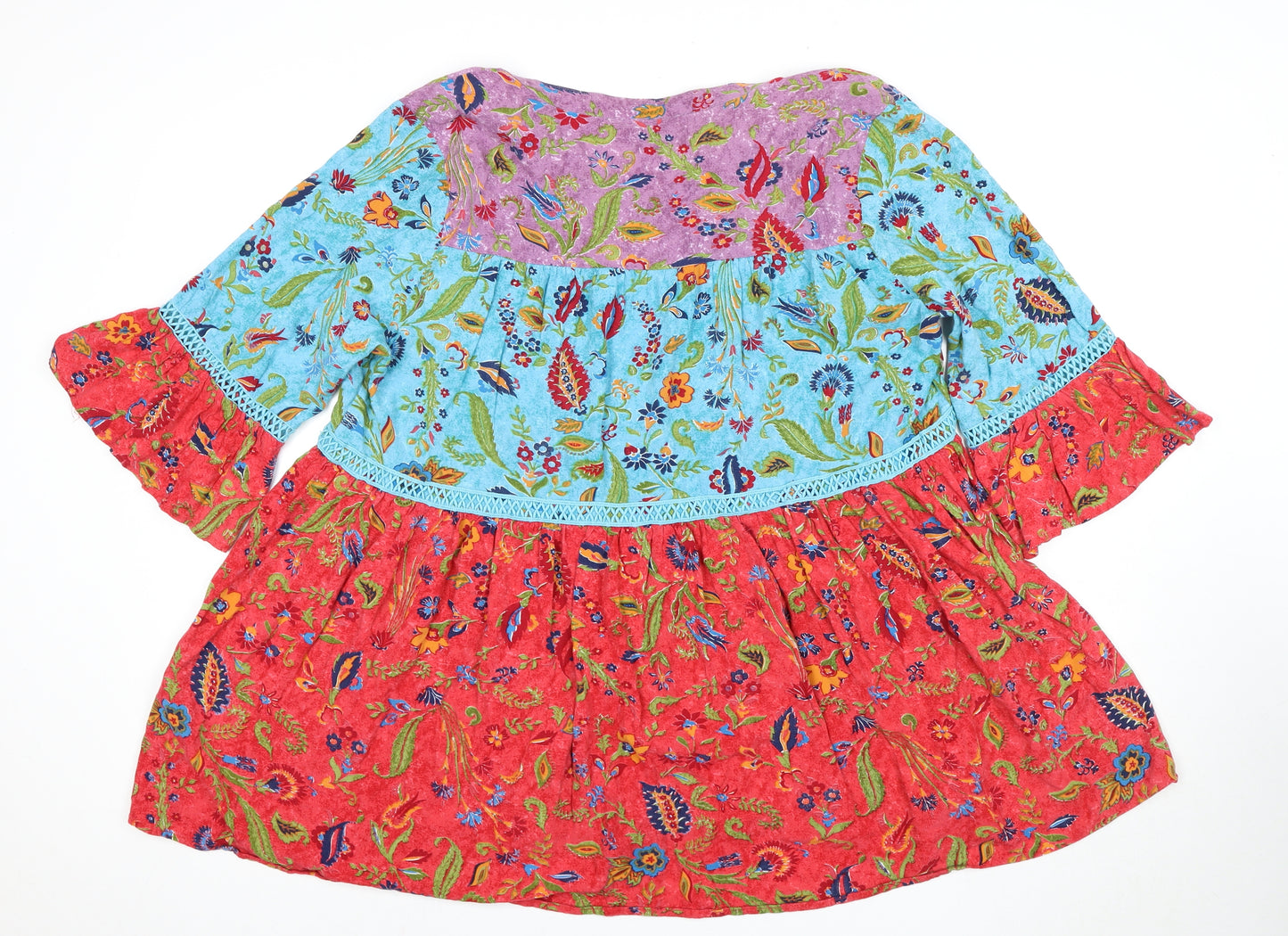 Avenue Women's Plus Multicoloured Floral Tunic Blouse